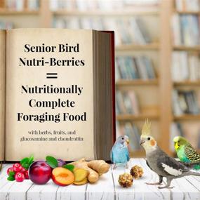 img 3 attached to Lafeber’s Non-GMO Senior Bird Nutri-Berries: Premium Pet 🐦 Bird Food for Parakeets & Cockatiels, with Human-Grade Ingredients