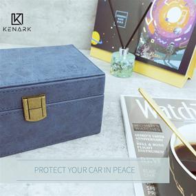 img 3 attached to 🔒 KENARK KK6M-BL Elegant Faraday Box: Ultimate Protection for Car Key Fobs, EMG Signals, and RFID Blocking - Blue-2 Edition
