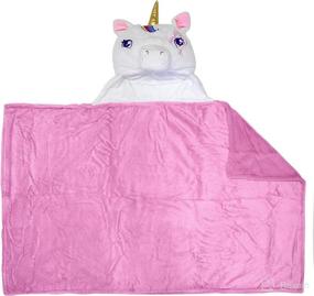 img 3 attached to 🦄 Jay Franco Nickelodeon JoJo Siwa Unicorn Hooded Blanket – Kids 2-in-1 Plush Wearable Blanket - Fade Resistant Polyester, 50" x 30" (Authentic Nickelodeon Product)