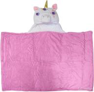 🦄 jay franco nickelodeon jojo siwa unicorn hooded blanket – kids 2-in-1 plush wearable blanket - fade resistant polyester, 50" x 30" (authentic nickelodeon product) logo