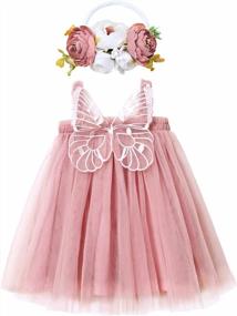 img 4 attached to Flower Girl Perfection: QPANCY Tutus And Tulle Dresses For Little Girls At Weddings, Christmases And More!