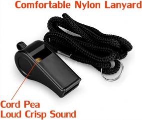 img 2 attached to Get Heard On The Field: Hipat Sports Whistles With Lanyard - Bulk Pack For Coaches, Referees, And Officials