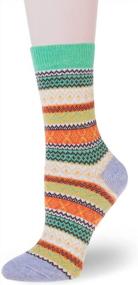 img 2 attached to 5 Pairs Women'S Wool Socks Thick Fuzzy Knit Cabin Cozy Winter Warm Fluffy Slipper Socks