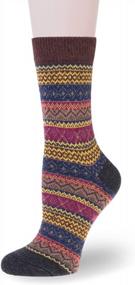img 1 attached to 5 Pairs Women'S Wool Socks Thick Fuzzy Knit Cabin Cozy Winter Warm Fluffy Slipper Socks
