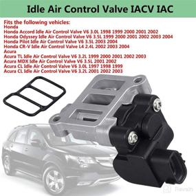 img 2 attached to 🧰 Idle Air Control Valve IACV with Gasket – Replacement for Honda Accord Odyssey Pilot CR-V Acura CL TL MDX V6 3.0L 3.2L 3.5L – Replaces OEM Part Numbers: 16022-P8A-A02, 16022-P8A-A03