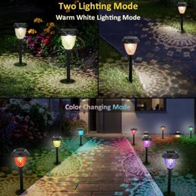 img 3 attached to Illuminate Your Pathway With 8-Pack Solar LED Lights - Waterproof, Decorative And Color Changing For Your Patio, Garden Or Driveway