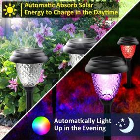 img 1 attached to Illuminate Your Pathway With 8-Pack Solar LED Lights - Waterproof, Decorative And Color Changing For Your Patio, Garden Or Driveway