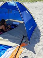 img 1 attached to UPF 50+ UV Protected Gorich Beach Tent Sun Shelter Canopy For 3-7 People, Lightweight And Easy To Set Up Cabana Beach Shade Tent review by Kenny Kowalewski