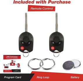 img 3 attached to 🔑 KeylessOption Key Fob Replacement Pack of 2 for 164-R8007: Enhance Car Ignition Security with Keyless Entry Remote