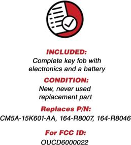 img 2 attached to 🔑 KeylessOption Key Fob Replacement Pack of 2 for 164-R8007: Enhance Car Ignition Security with Keyless Entry Remote