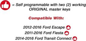 img 1 attached to 🔑 KeylessOption Key Fob Replacement Pack of 2 for 164-R8007: Enhance Car Ignition Security with Keyless Entry Remote