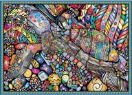 bgraamiens puzzle-the sea turtle-1000 pieces creative animal mandala sea turtle jigsaw puzzle color challenge puzzle logo