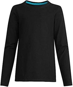 img 4 attached to 👚 Hanes Girls Comfortsoft Sleeve White Girls' Tops, Tees & Blouses for Ultimate Comfort