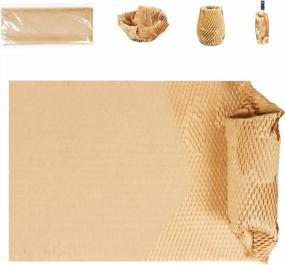 img 4 attached to KAREEME Honeycomb Packing Paper - Eco-Friendly Cushioning Wrap For Secure Gift Packaging