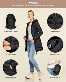 img 2 attached to TSLA Lightweight Packable Jackets Water Resistant Women's Clothing at Coats, Jackets & Vests