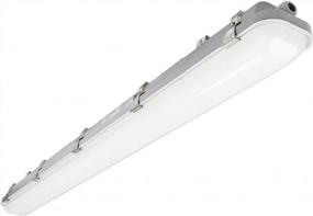 img 4 attached to 4FT LED Vapor Tight Light 60W 6600Lm - Waterproof Outdoor Shop Light 5000K IP66 100-277V UL Listed