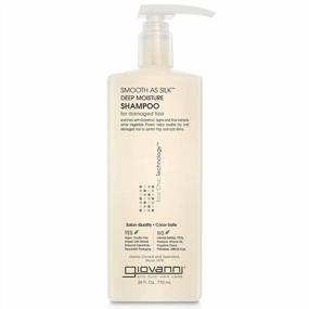 img 4 attached to GIOVANNI Eco Chic Smooth As Silk Deep Moisture Shampoo, 24 Oz. - Apple + Aloe Extracts, Calms Frizz, Detangles, Wash & Go, Lauryl & Laureth Sulfate Free, Paraben Free, Color Safe