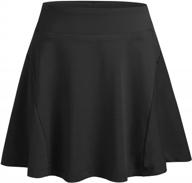 zaclotre girls' high waisted active skort - perfect for tennis, running, and workouts - available in sizes 4-12 years logo