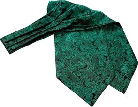 img 1 attached to 👔 Alizeal Paisley Cravat Handkerchief - Green Men's Accessories Set with Ties, Cummerbunds & Pocket Squares