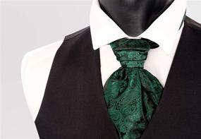 img 3 attached to 👔 Alizeal Paisley Cravat Handkerchief - Green Men's Accessories Set with Ties, Cummerbunds & Pocket Squares