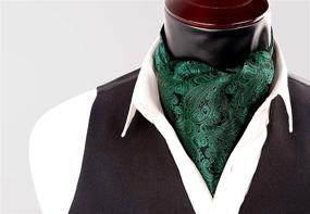 img 2 attached to 👔 Alizeal Paisley Cravat Handkerchief - Green Men's Accessories Set with Ties, Cummerbunds & Pocket Squares