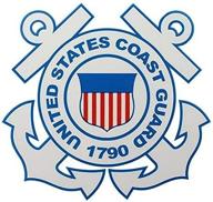 coast guard round clear decal logo