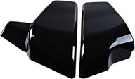 🏍️ glossy black battery side cover for honda shadow 1999-2008 vlx 600 & 99-07 vt 600 c cd deluxe (abs, set of 2) логотип