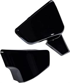 img 1 attached to 🏍️ Glossy Black Battery Side Cover for Honda Shadow 1999-2008 VLX 600 & 99-07 VT 600 C CD Deluxe (ABS, Set of 2)