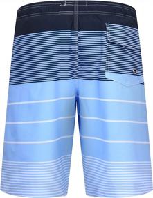 img 3 attached to Quick Dry Men'S Swim Trunks With Pockets: Water Repellent Beach Shorts With 4-Way Stretch And Mesh Lining