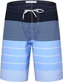 img 4 attached to Quick Dry Men'S Swim Trunks With Pockets: Water Repellent Beach Shorts With 4-Way Stretch And Mesh Lining