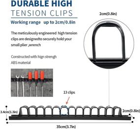 img 2 attached to 🔧 Pegboard Screwdriver Organizer: A Newly Designed 3-H Screwdriver and Wrench Holder with Enhanced Wear Resistance, Ideal Gift for Craftsmen