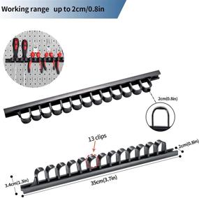 img 1 attached to 🔧 Pegboard Screwdriver Organizer: A Newly Designed 3-H Screwdriver and Wrench Holder with Enhanced Wear Resistance, Ideal Gift for Craftsmen