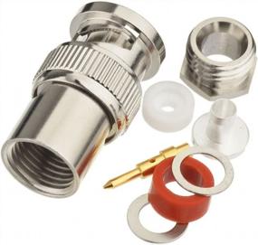 img 2 attached to Eightwood BNC Male Plug Solder Clamp Connector 10-Pack Compatible With RG58 RG142 LMR195 Coax Cable