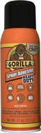 clear gorilla heavy duty spray adhesive - 11oz - multipurpose, repositionable spray - single pack logo