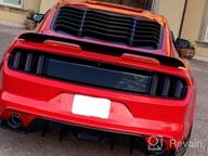 img 1 attached to Ford Mustang 2015-2021 GT Lambo Style ABS Matte Black Windshield Sun Shade Rear Window Louvers - Perfect Gift For Men Dad review by Justin Garrett