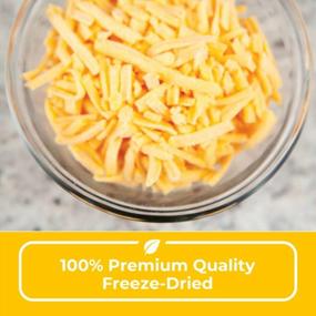 img 2 attached to Nutristore Freeze-Dried Cheddar Cheese Shreds: Amazing Taste & Quality For Snacking, Camping, Backpacking & Home Meals - 25 Year Shelf Life!