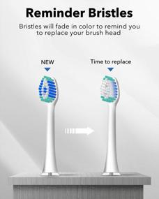 img 3 attached to 6 Pack MySmile Electric Toothbrush Replacement Heads - White