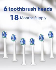 img 2 attached to 6 Pack MySmile Electric Toothbrush Replacement Heads - White