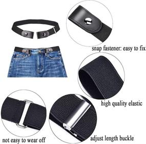 img 1 attached to Buckle Adjustable Invisible Elastic Stretch Women's Accessories : Belts