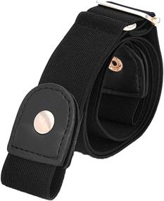img 4 attached to Buckle Adjustable Invisible Elastic Stretch Women's Accessories : Belts