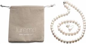 img 2 attached to Chic Pearl Jewelry Set: LUREME® Elastic Necklace, Bracelet, And Earring Collection (09000649)