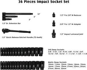 img 2 attached to MIXPOWER 36 шт. 10-дюймовый быстроразъемный аксессуар