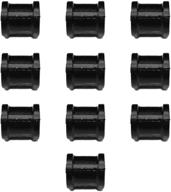vintage diy industrial shelving coupling - malleable iron pipe fittings for furniture diy and industrial decor, 1/2" size in black by geilspace logo
