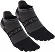low cut ankle running toe socks in cotton for men and women with five finger design logo