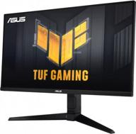 asus vg28uql1a 144hz gaming monitor: curved 4k display with flicker-free technology, anti glare screen, and blue light filter logo