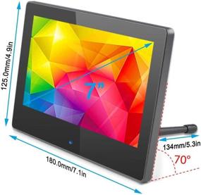 img 2 attached to 📱 Portable Raspberry Touchscreen: 7" Capacitive IPS Display, 1024X600 HD Resolution, Built-In Speakers