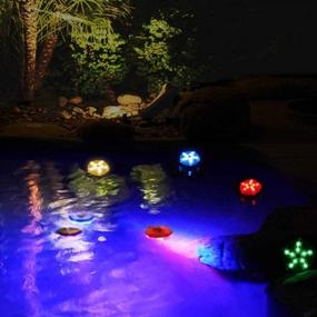 img 1 attached to Upgraded LED Color-Changing Magnetic Pool Light - IP68 Waterproof, 3.3" Aquarium Pond Spa Bath Hot Tub Light For Party Wedding Home Fish Tank (1Pcs) | Blufree Floating Pool & Spa Lights
