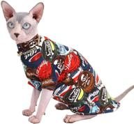 🐱 sphynx hairless cat summer cotton shirts with gold necklace collar, breathable yellow kitten t-shirts with sleeves, pet clothes for cats & small dogs (bottle cap, medium size - pack of 1) логотип