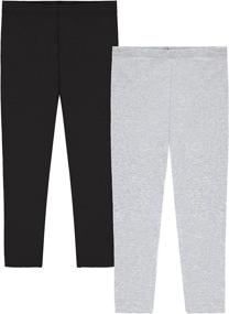 img 4 attached to Popular Girls Cotton Capri Leggings Girls' Clothing via Leggings