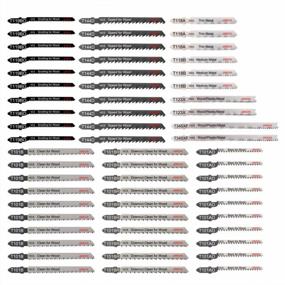 img 3 attached to Complete 60Pc T Shank Jigsaw Blades Set With Storage Case - Ideal For Wood, Plastic And Metal Cutting